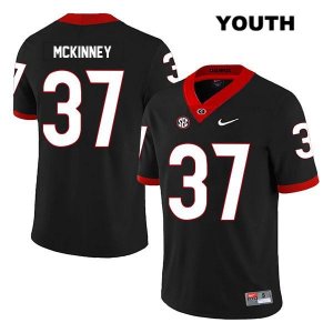 Youth Georgia Bulldogs NCAA #37 Jordon McKinney Nike Stitched Black Legend Authentic College Football Jersey PAG5554VM